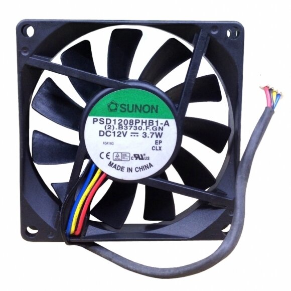 Sunon PSD1208PHB1-A (2).B3730.F.GN DC 12V 3.7W 2 Wires / 3 Wires / 4 Wires Axial Cooling Fan