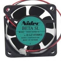 Nidec D06A-24TS5 01 DC 24V 0.09Amp 2 Wires Axial Cooling Fan