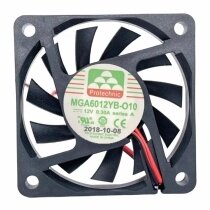 MAGIC MGA6012YB-O10 DC 12V 0.30A 2 Wires Axial Cooling Fan
