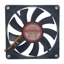EVERCOOL EC8015SL12B DC 12V 0.14A 8015 Axial Ball Bearing Cooling Fan