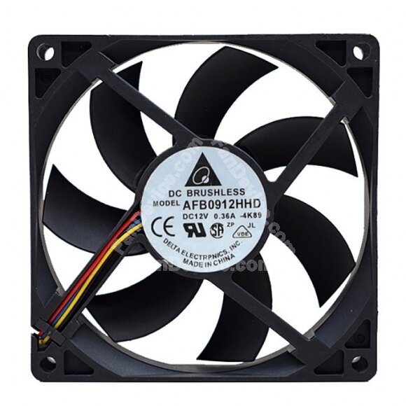 Delta AFB0912HHD DC 12V 0.36A 2 Wires / 3 Wires / 4 Wires Axial Cooling Fan