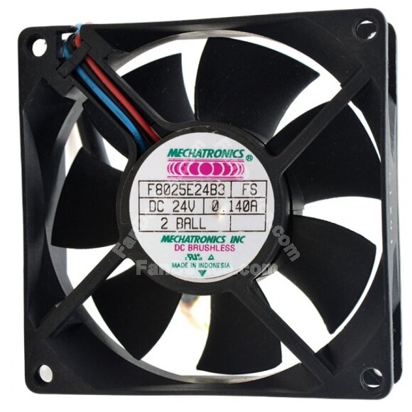 MECHATRONICS F8025E24B3 FS DC 24V 0.140A 8025 Axial Ball Bearing Cooling Fan