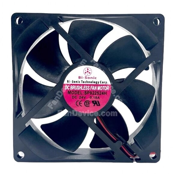 Bi-Sonic SP922524H DC 24V 0.18A 9025 Axial Brushless Cooling Fan