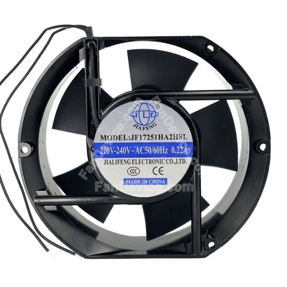 JIAFENG JF17251HA2HSL AC 220-240V 0.22A 17251 Axial Cooling Fan