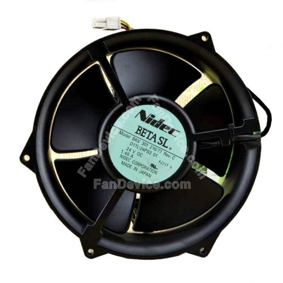 Nidec BKV 301 216/77 D17L-24PS3 01 DC 24V 1.40A 4 Wires Axial Cooling Fan