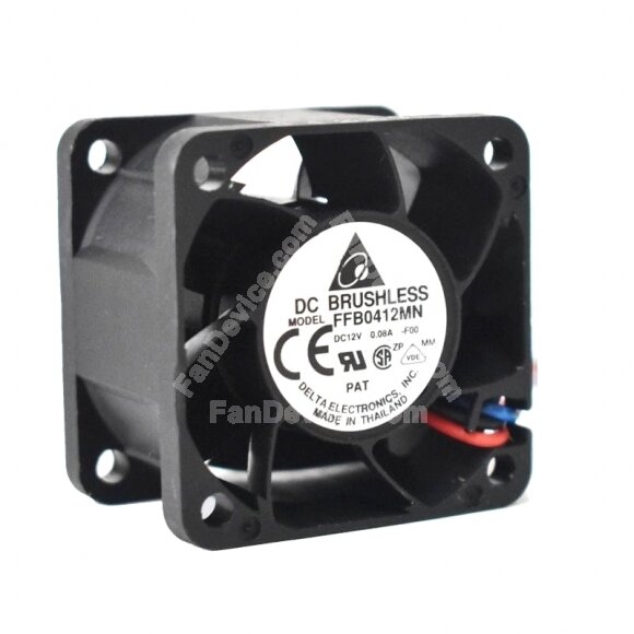 Delta FFB0412MN DC 12V 0.08A 2 Wires / 3 Wires Axial Cooling Fan