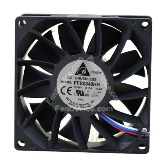 Delta FFB0848HH DC 48V 0.10A 3 Wires Axial Cooling Fan