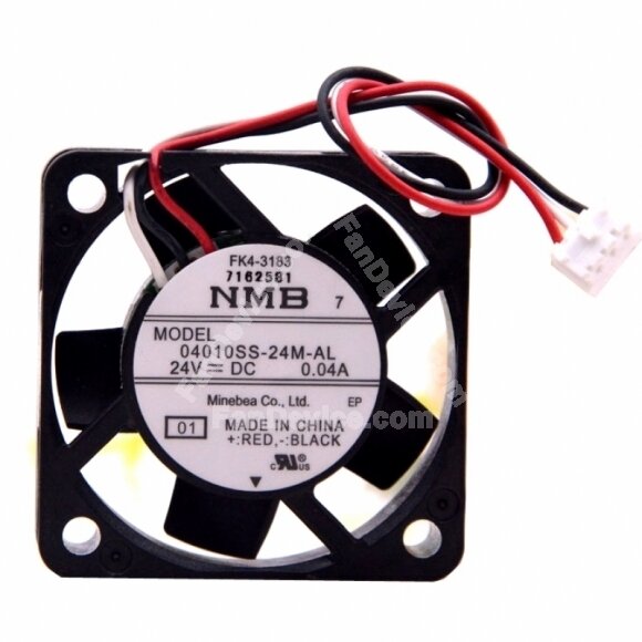 NMB 04010SS-24M-AL DC 24V 0.04A 3 Wires Axial Cooling Fan