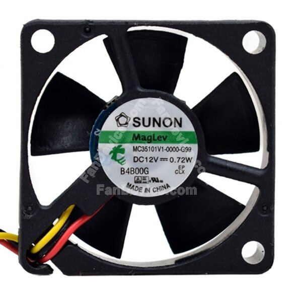 Sunon Maglev MC35101V1-0000-G99 DC 12V 0.72W 3510 Axial Cooling Fan