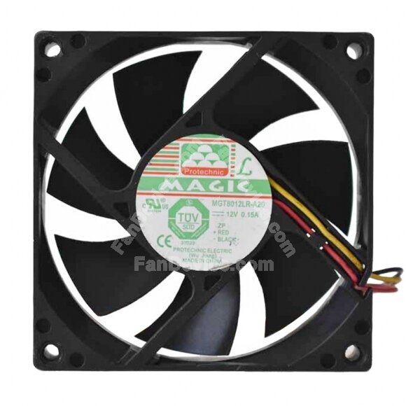 Magic MGT8012LR-A20 DC 12V 0.15A 8020 Axial Cooling Fan