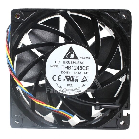 Delta THB1248CE DC 48V 1.14A 12038 Axial Brushless Cooling Fan