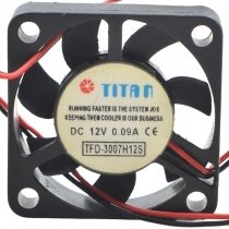 TITAN TFD-3007H12S DC 12V 0.09A 4010 Axial Brushless Cooling Fan
