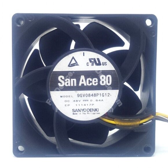 Sanyo Denki San Ace 80 9GV0848P1G12 DC 48V 0.84A 8038 Axial Cooling Fan