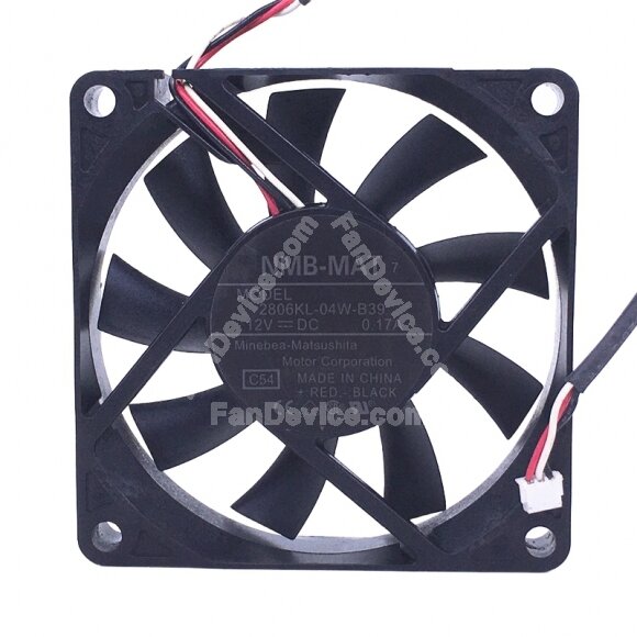 NMB-MAT 2806KL-04W-B39 DC 12V 0.17A 7015 Axial Cooling Fan