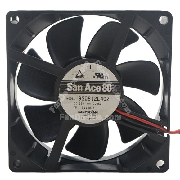 Sanyo Denki San Ace 80 9S0812L402 DC 12V 0.05A 8025 Axial Cooling Fan