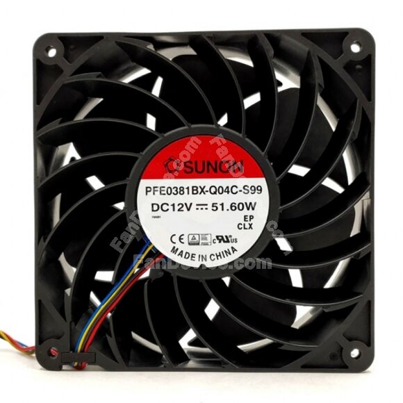 Sunon PFE0381BX-Q04C-S99 DC 12V 51.60W 14038 Axial Cooling Fan