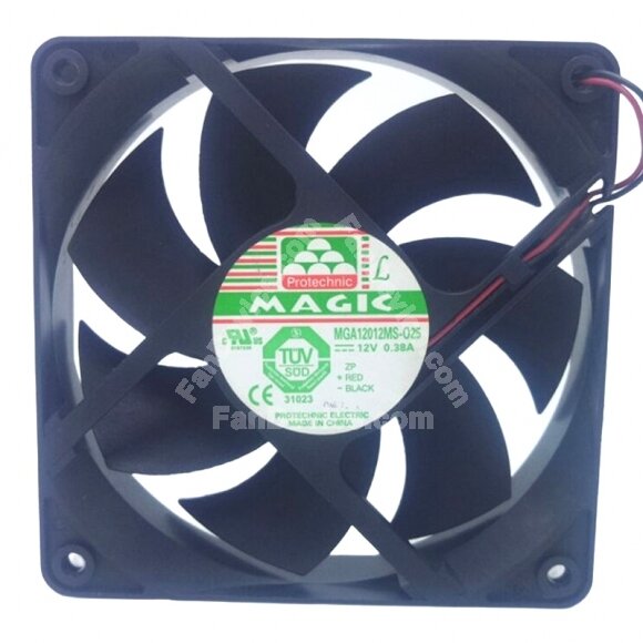 Magic MGA12012MS-O25 DC 12V 0.38A 12025 Axial Cooling Fan