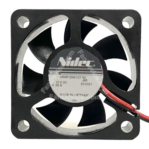 Nidec U50R12NS1Z7-53 DC 12V 0.06A 5015 Axial Cooling Fan