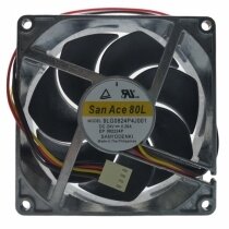 Sanyo Denki 9LG0824P4J001 DC 24V 0.26A 8025 Axial Cooling Fan
