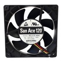 Sanyo Denki 9S1212L4041 DC 12V 0.08A 12025 Axial Cooling Fan