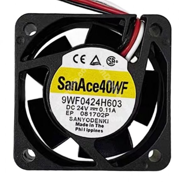 Sanyo Denki 9WF0424H603 DC 24V 0.11A 4020 Axial Cooling Fan