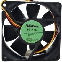 Nidec D08T-24TG DC 24V 0.09A 2 Wires / 3 Wires Axial Cooling Fan