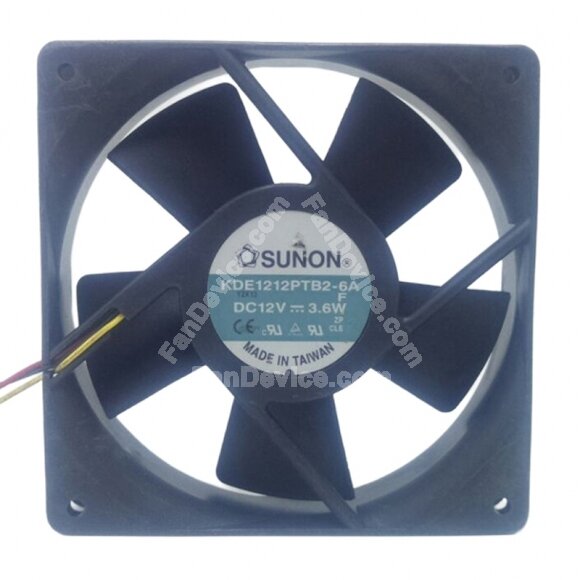 Sunon KDE1212PTB2-6A DC 12V 3.6W 12025 Axial Cooling Fan