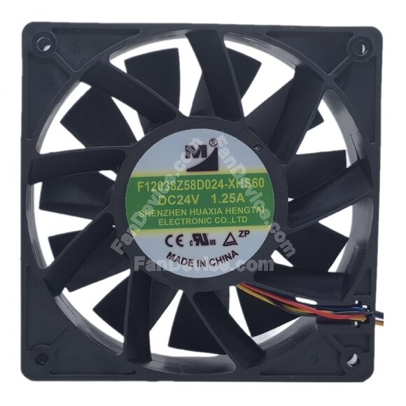 YM F12038Z58D024 DC 24V 1.25A 12038 Axial Cooling Fan
