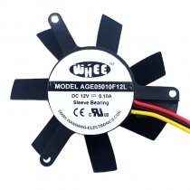 WHEE AGE05010F12L DC 12V 0.10A 4610 Axial Sleeve Bearing Cooling Fan