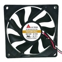 Y.S.TECH FD128015LL DC 12V 0.14A 8015 Brushless Axial Cooling Fan