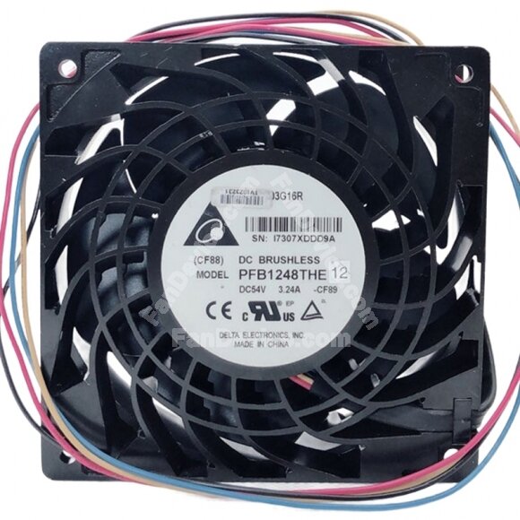 Delta PFB1248THE DC 54V 3.24A 12038 Axial Cooling Fan