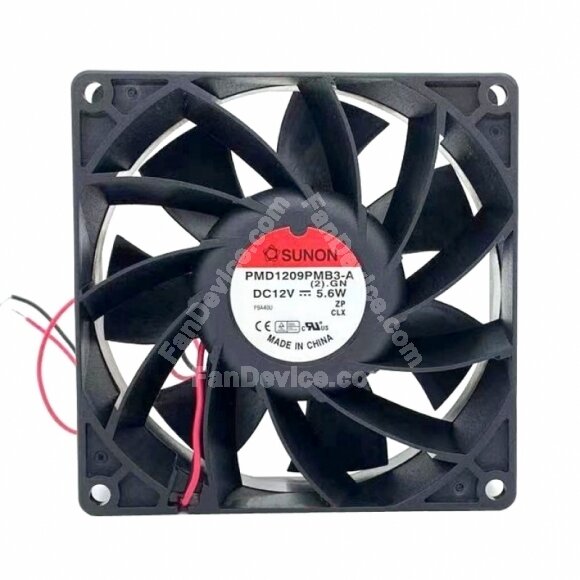 Sunon PMD1209PMB3-A (2).GN / (2).R.GN DC 12V 5.6W 2 Wires / 3 Wires Axial Cooling Fan