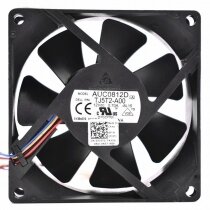 Delta AUC0812D DC 12V 0.70A 4 Wires Brushless Axial Cooling Fan