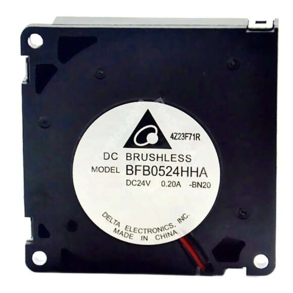 Delta BFB0524HHA DC 24V 0.20A 2 Wires Brushless Blower Cooling Fan