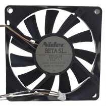 Nidec D08R-12TL 06B DC 12V 0.08Amp 2 Wires / 3 Wires Axial Cooling Fan