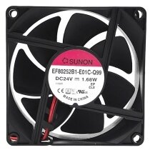 Sunon EF8025B1-E01C-Q99 DC 24V 1.68W 2 Wires / 3 Wires / 4 Wires Axial Cooling Fan