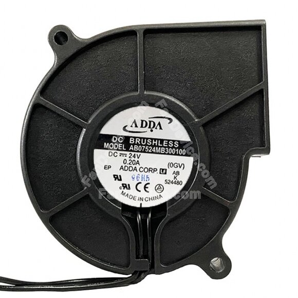 ADDA AB07524MB300100 DC 24V 0.20A 7530 Brushless Blower Cooling Fan