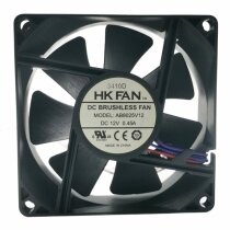 HK FAN AB8025V12 DC 12V 0.45A 8025 Brushless Axial Cooling Fan