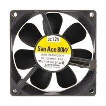 Sanyo Denki 9WP0812G401 DC 12V 0.38A 3 Wires Axial WaterproofW Cooling Fan