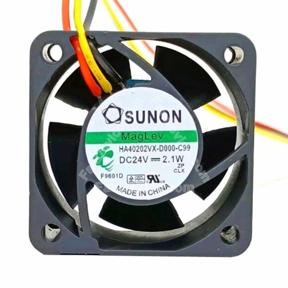 Sunon HA40202VX-D000-C99 DC 24V 2.1W 2 Wires / 3 Wires Axial Cooling Fan