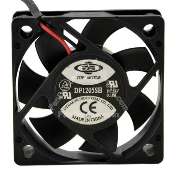 TOP MOTOR DF1205SH DC 12V 0.18A 2 Wires Axial Cooling Fan