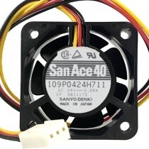 Sanyo Denki San Ace 40 109P0424H711 DC 24V 0.08A 4015 Axial Cooling Fan