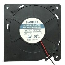 MARTECH DB1203224B2UN DC 24V 0.50A 12W 2 Wires Brushless Blower Cooling Fan
