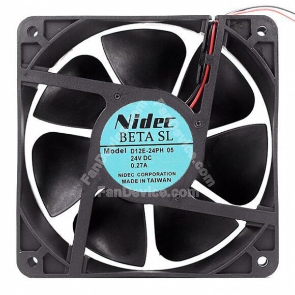 Nidec BETASL D12E-24PH 05 DC 24V 0.27A 12038 Axial Cooling Fan