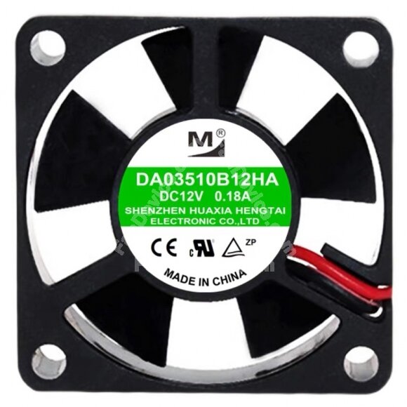 YM DA03510B12HA DC 12V 0.18A 3510 Axial Cooling Fan
