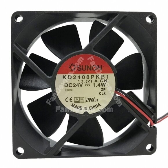 SUNON KD2408PKB1 DC 24V 1.4W 2 Wires / 3 Wires Axial Cooling Fan