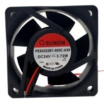 SUNON PE60252B1-000C-A99 DC 24V 3.72W 2 Wires Axial Cooling Fan