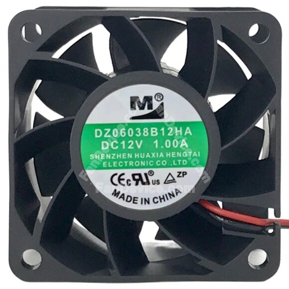 YM DZ06038B12HA DC 12V 1.00A 2 / 3 / 4 Wires Axial Cooling Fan