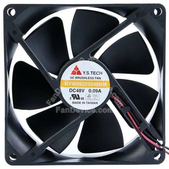 Y.S.TECH NYW09225048BM 48V 0.09A DC Brushless Axial Cooling Fan