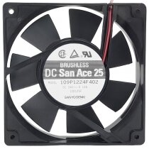 Sanyo Denki 109P1224F402 24V 0.12A 12025 DC Brushless Axial Fan